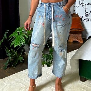 One teaspoon paint splatter jeans